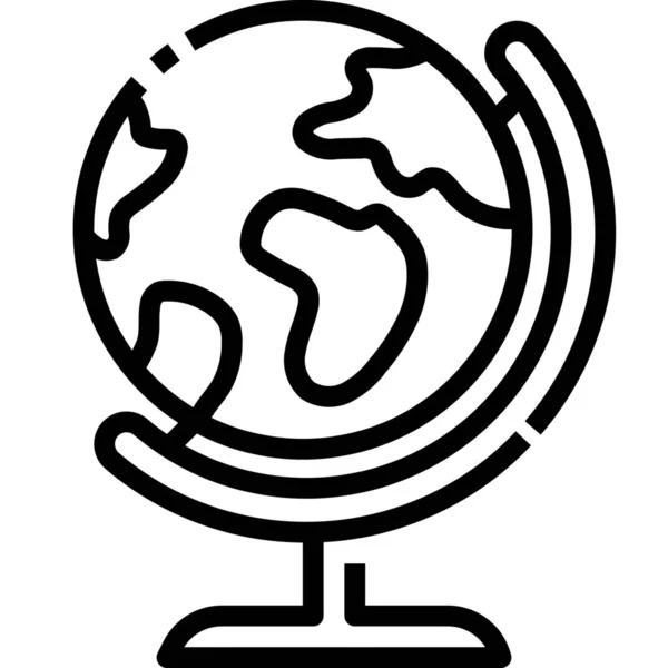 Икона Географии Земного Образования — стоковый вектор