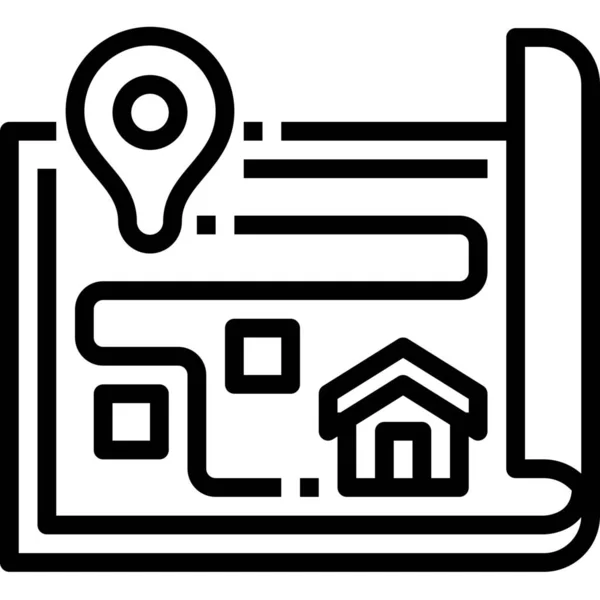 Location Map Pin Icon — Stock Vector