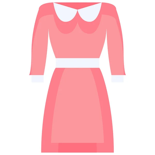 Ropa Moda Vestido Icono — Vector de stock