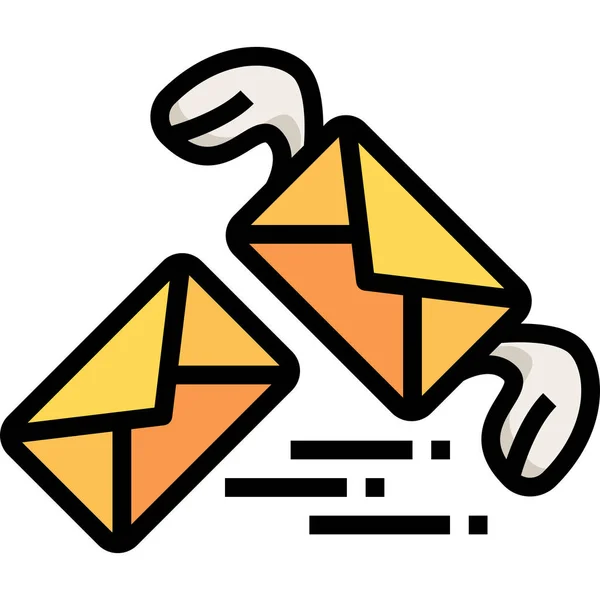 Enveloppes Email Icône Lettre — Image vectorielle