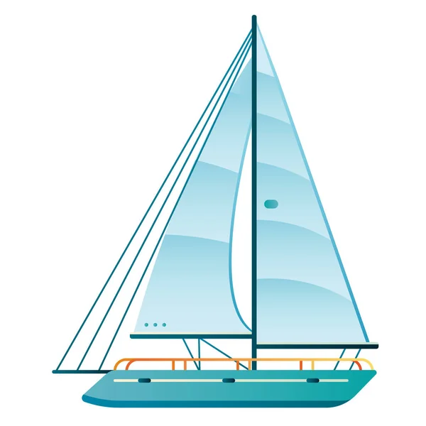 Иконка Лодки Праздник Парусника Гладком Стиле — стоковый вектор