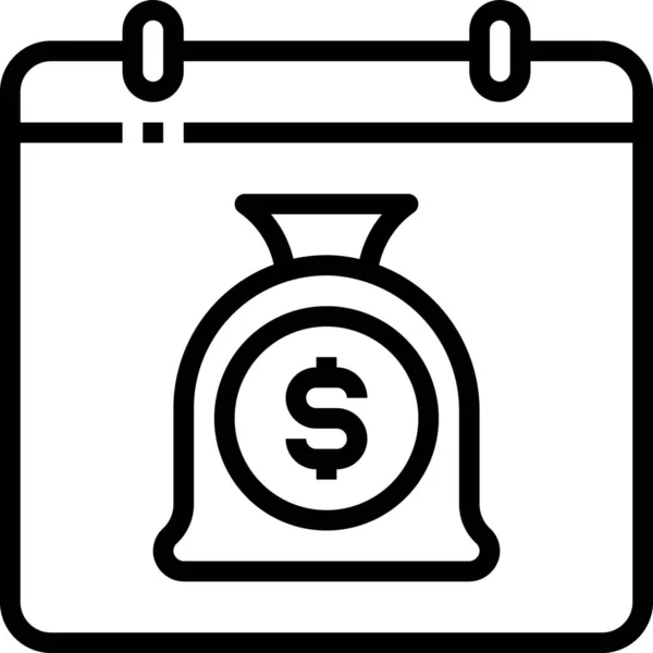 Payment Bag Money Icon — Stock Vector