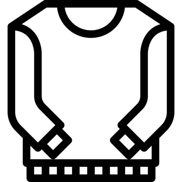 Clothes Clothing Fashion Icon Outline Style — Stock Vector