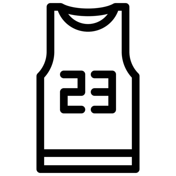 Apparel Basketball Basketball Shirt Icon — Stock Vector