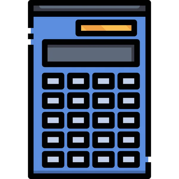 Berekenen Calculator Financiën Icoon — Stockvector