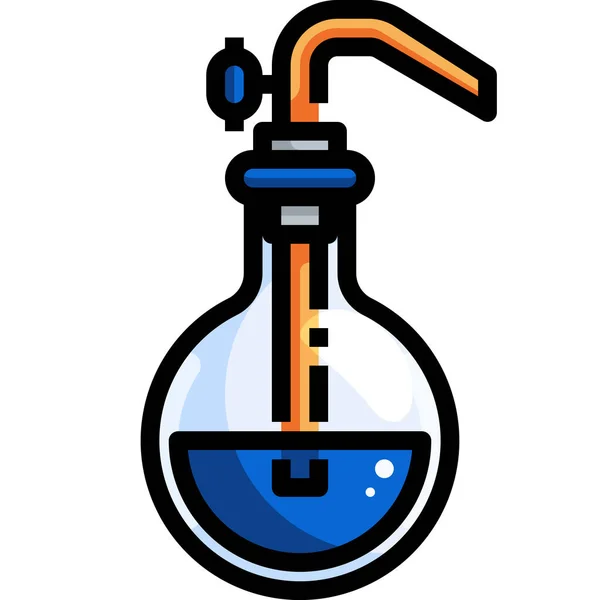 Ikone Des Chemischen Experiments — Stockvektor