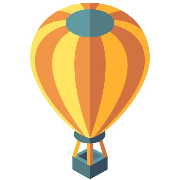 Abenteuer Ballon Schwimmende Ikone Isometrischen Stil — Stockvektor