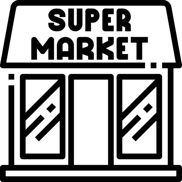 Ícone Compras Varejo Mercado —  Vetores de Stock