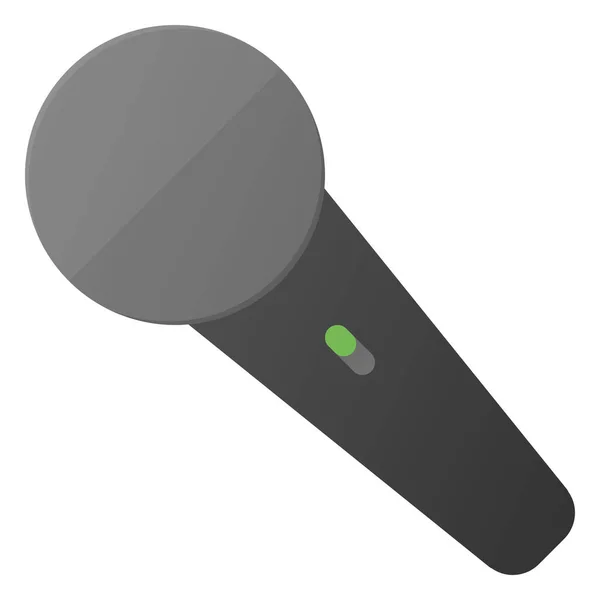 Input Mic Microphone Icon Flat Style — Stock Vector