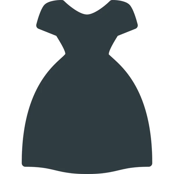 Bride Celebration Dress Icon Solid Style — Stockvector