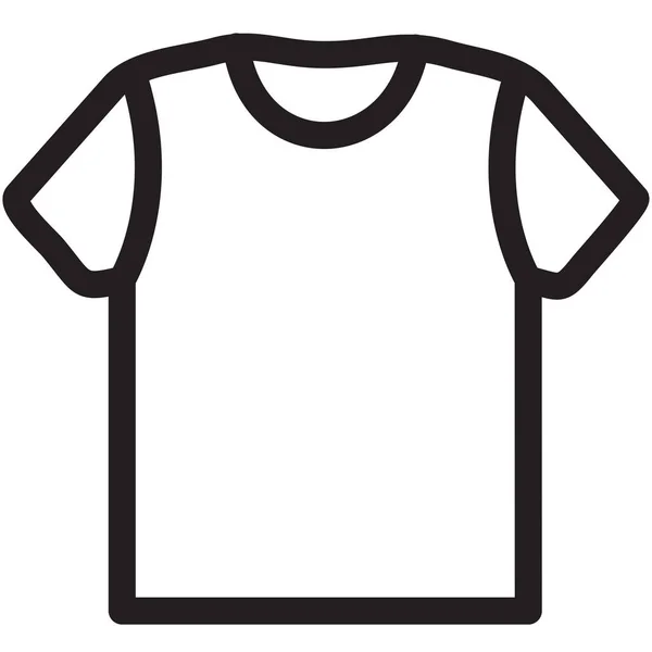 Ropa Ropa Camisa Icono Estilo Del Esquema — Archivo Imágenes Vectoriales