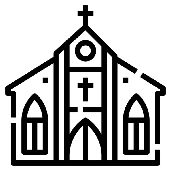 Igreja Religião Culturas Ícone —  Vetores de Stock