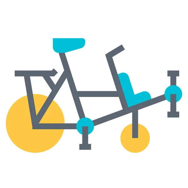 Bicicleta Bicicleta Bicicleta Icono — Vector de stock