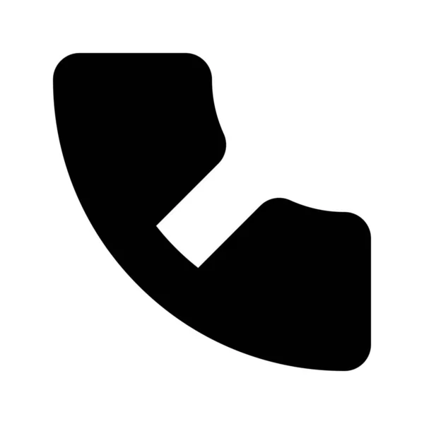 Κλήση Εικονίδιο Κινητής Τηλεφωνίας Συμπαγές Στυλ — Διανυσματικό Αρχείο