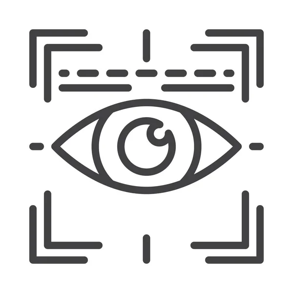 Cyber Eye Scan Icono Categoría Seguros Seguridad — Archivo Imágenes Vectoriales