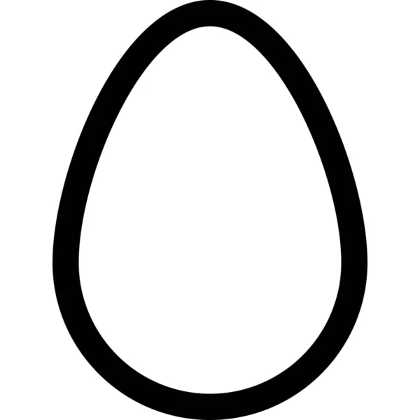 蛋类食品图标 轮廓式 — 图库矢量图片