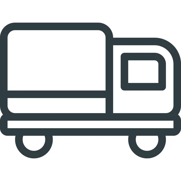 Toy Truck Outline Icon Outline Style — Stock Vector