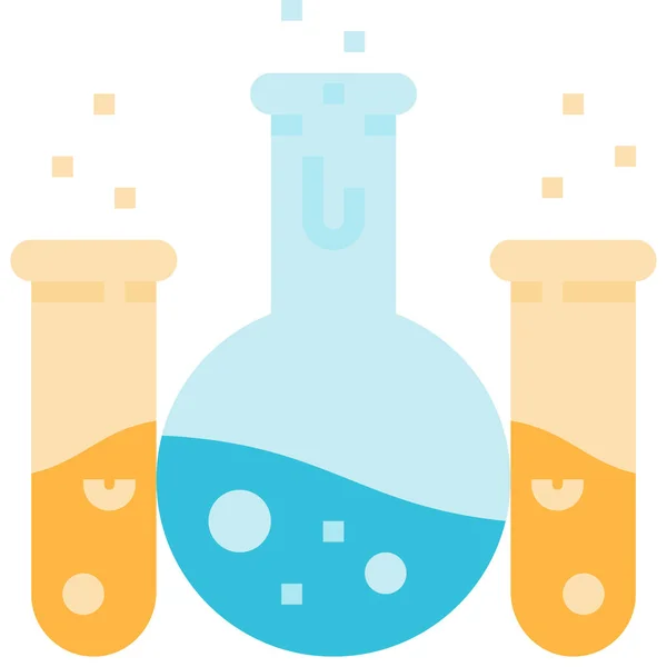 Icono Ciencia Educación Química Estilo Plano — Vector de stock