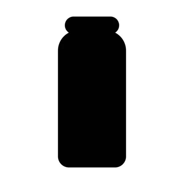 Значок Напою Пляшковий Напій Суцільному Стилі — стоковий вектор