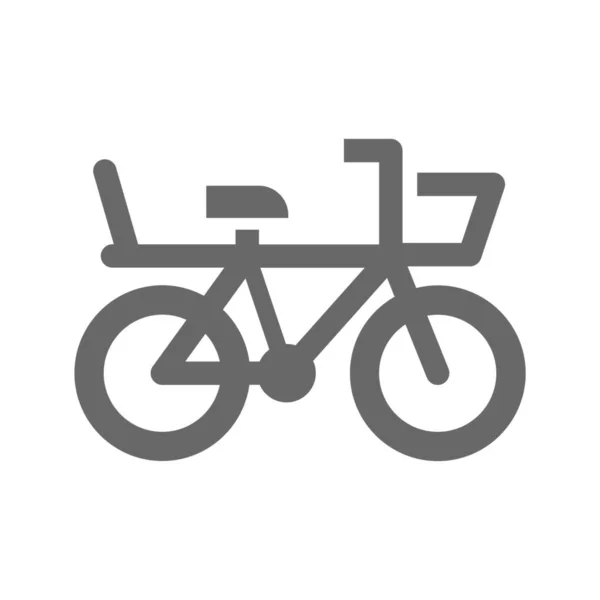 Auto Fahrrad Auto Ikone Outline Stil — Stockvektor