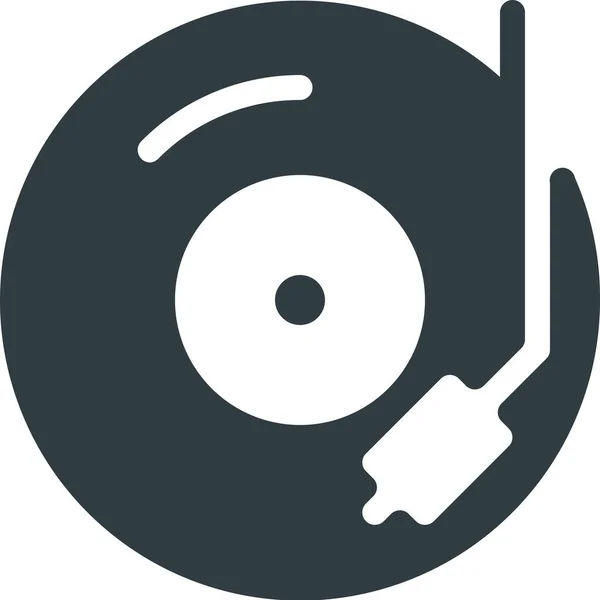 Disk Mix Icon Solid Stil — Stockvektor