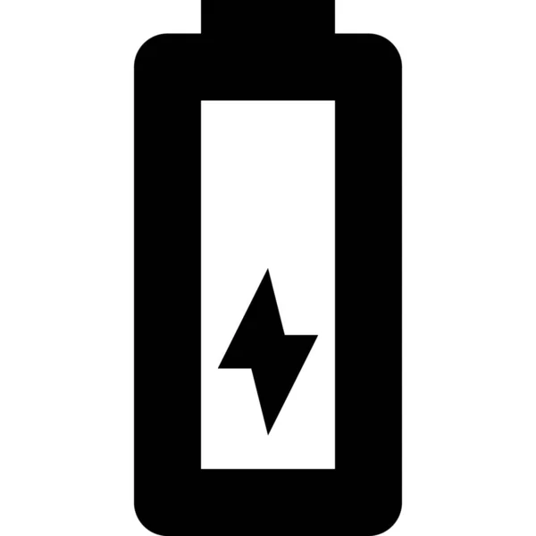 概要スタイルのバッテリ充電デバイスアイコン — ストックベクタ