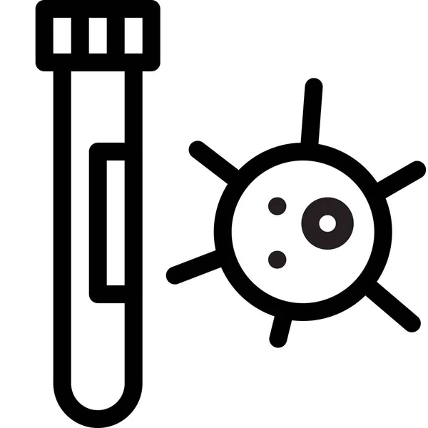 Икона Лаборатории Коронавируса Категории Coronavirus Covid — стоковый вектор