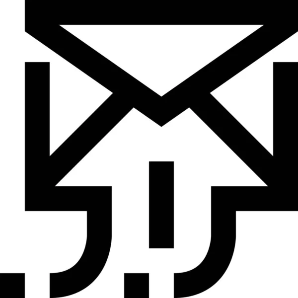 Email Mail Lettre Icône — Image vectorielle