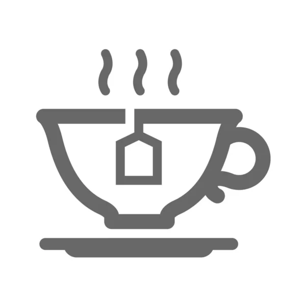 Икона Кофе Капучино Завтрак Категории Еда Напитки — стоковый вектор