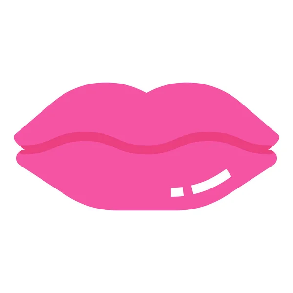Lèvres Femmes Icône Féminine — Image vectorielle