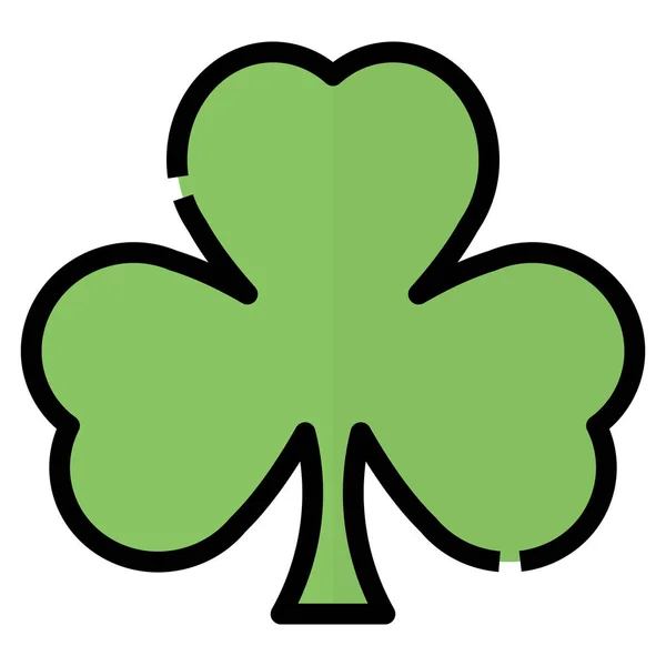 Shamrock Clover Leaf Icon — Stock Vector