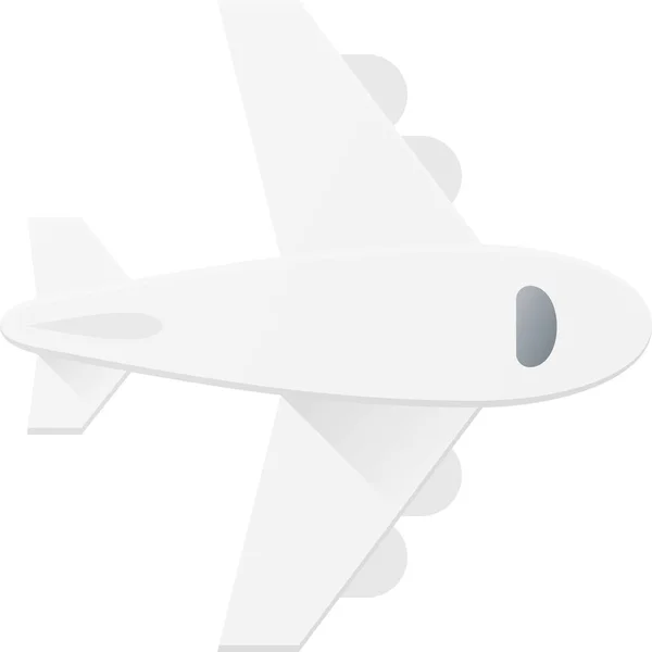 Vuelo Volar Avión Icono Estilo Plano — Vector de stock