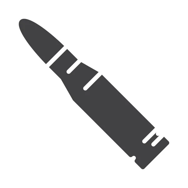 Icono Militar Bala Del Ejército Militar Categoría Guerra — Vector de stock