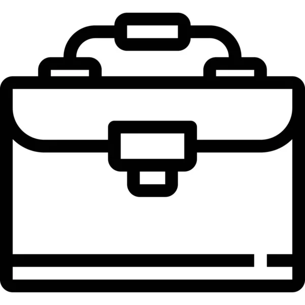 Briefcase Business Equipment Icon Outline Style — Stock Vector