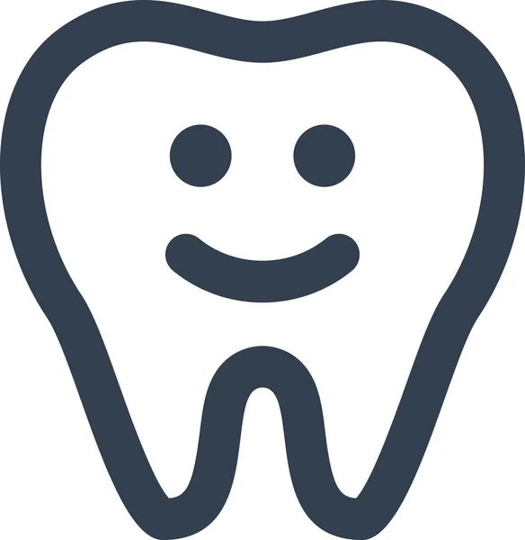 Dental Emoji Emoticon Icon Solid Style Stock Vector Image by