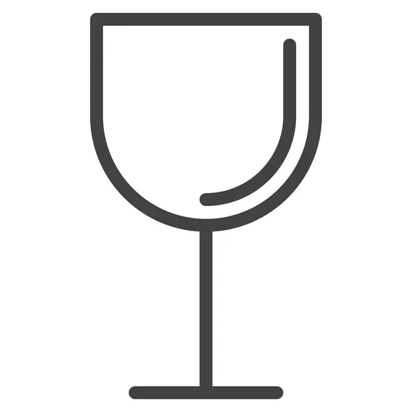 Copa Cóctel Icono Del Vino Categoría Alimentos Bebidas — Archivo Imágenes Vectoriales