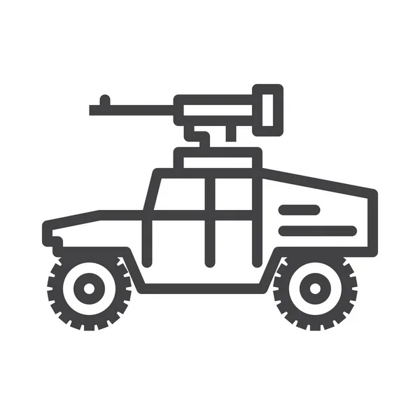 Militärische Ikone Der Kategorie Militär Krieg — Stockvektor