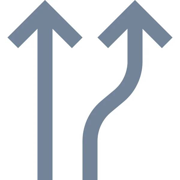 Значок Стрілок Транспортної Лінії Суцільному Стилі — стоковий вектор