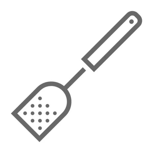 Chef Cocina Icono Comida Estilo Del Esquema — Vector de stock