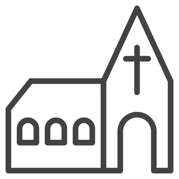Capela Igreja Cruz Ícone Categoria Cultura Comunidades —  Vetores de Stock