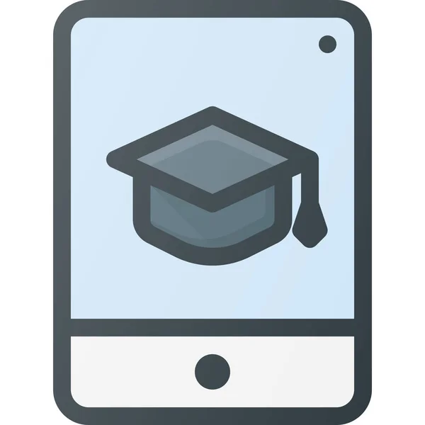 Knowledge Learning Icon Filled Outline Style — Διανυσματικό Αρχείο