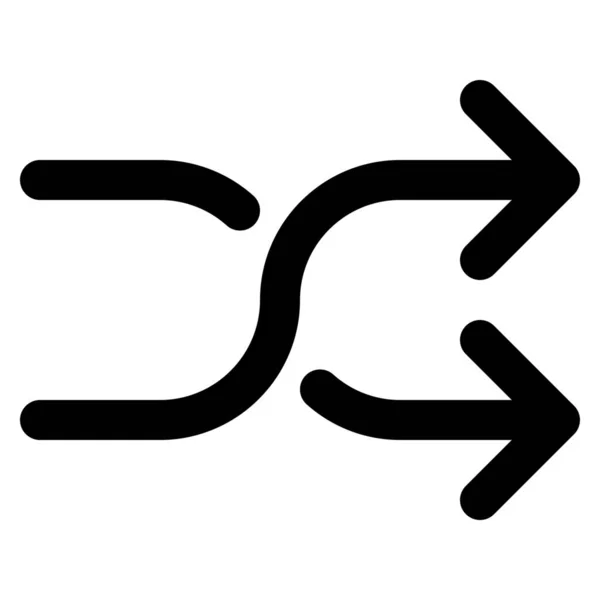 Austausch Move Symbol Outline Stil Ändern — Stockvektor