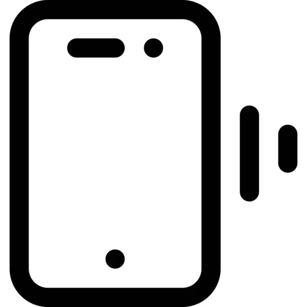 Teléfono Inteligente Icono Móvil — Vector de stock