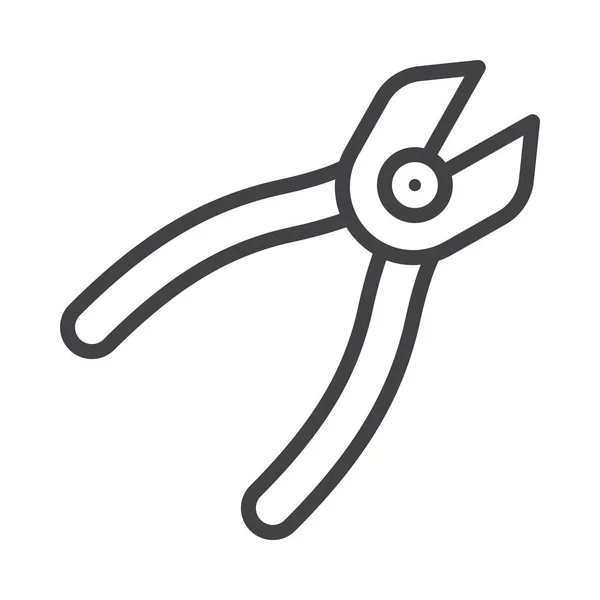 Значок Ремонта Плоскогубцев Категории Инструменты Конструкции — стоковый вектор