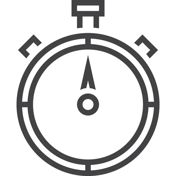 Chronometer Snelheid Stopwatch Pictogram Outline Stijl — Stockvector