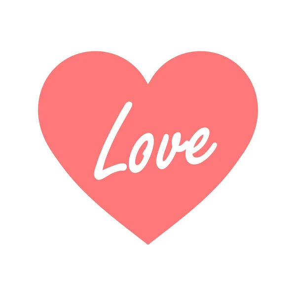 Coração Amor Amante Ícone Estilo Sólido — Vetor de Stock