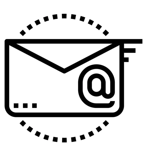 Icône Email Rapide Dans Style Outline — Image vectorielle