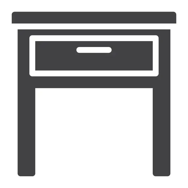 Иконка Мебели Ящика Стола Категории Мебель Украшения Дома — стоковый вектор