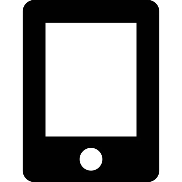 Icône Tablette Dispositif Développement Dans Style Solide — Image vectorielle