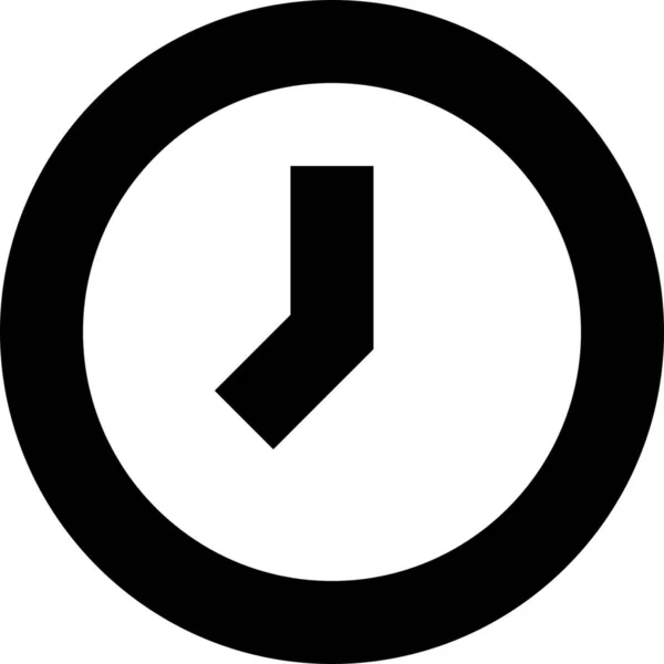 Uhr Datum Stunde Symbol Outline Stil — Stockvektor